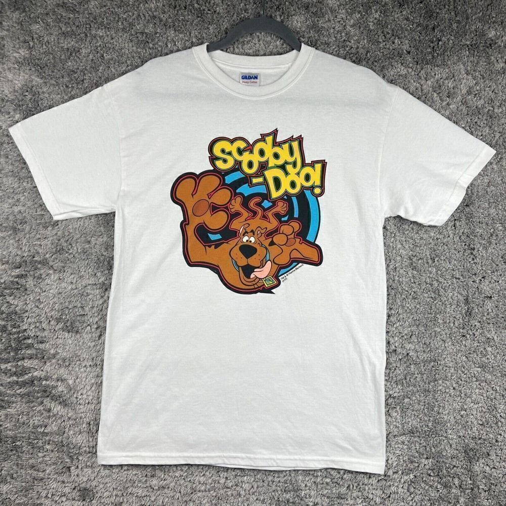 Vintage Scooby Doo Shirt Medium Black 1990s Cartoon Network Size M
